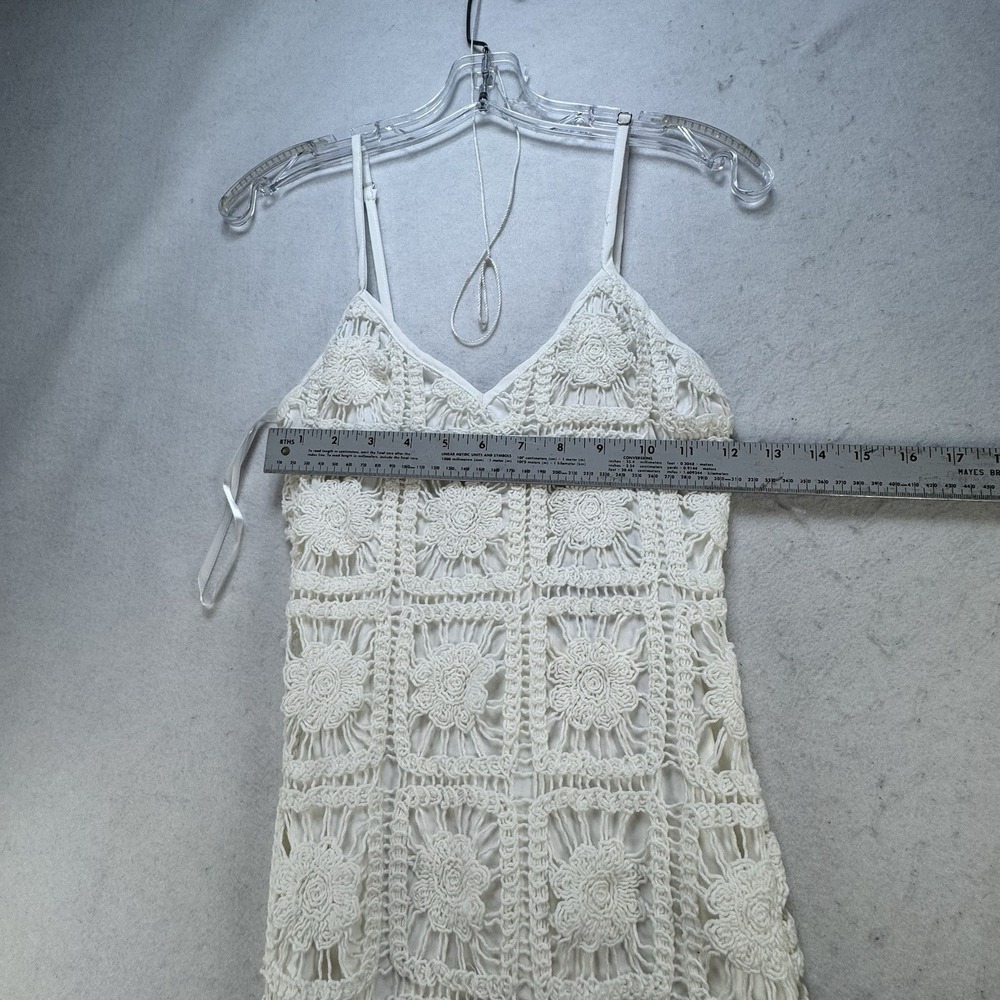 NEW Patchwork Crochet Knit Here Comes The Sun Midi Dress Womens‎ XS / Small Boho - Picture 7 of 11